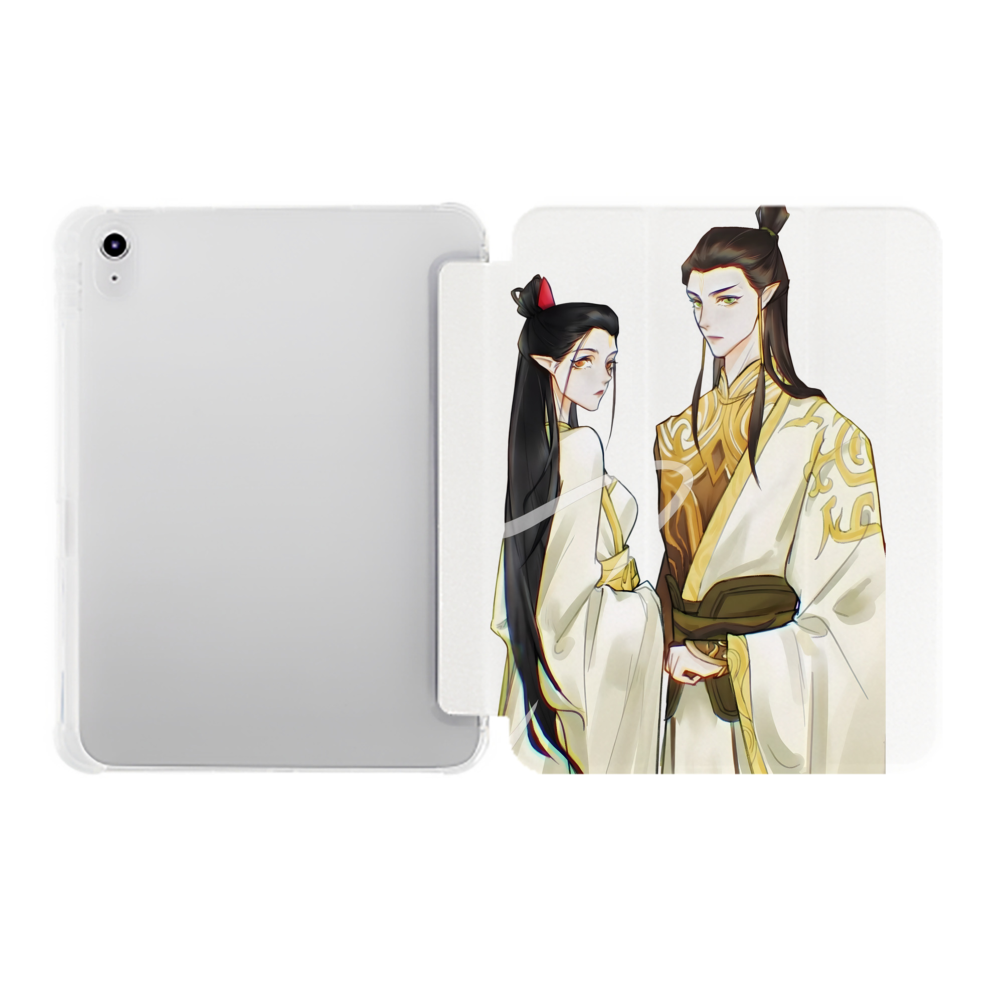 （画像用） Ne Zha 2 ナタ 魔童の大暴れ IPad ケース ペン収納付き 三つ折りスタンド PUレザー×シリコン 対応機種9.5/10.5/10.9インチ
